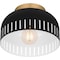 Quoizel Flush Mount Flush Mount 1 Light Matte Black QFL6208MBK - alternate 3